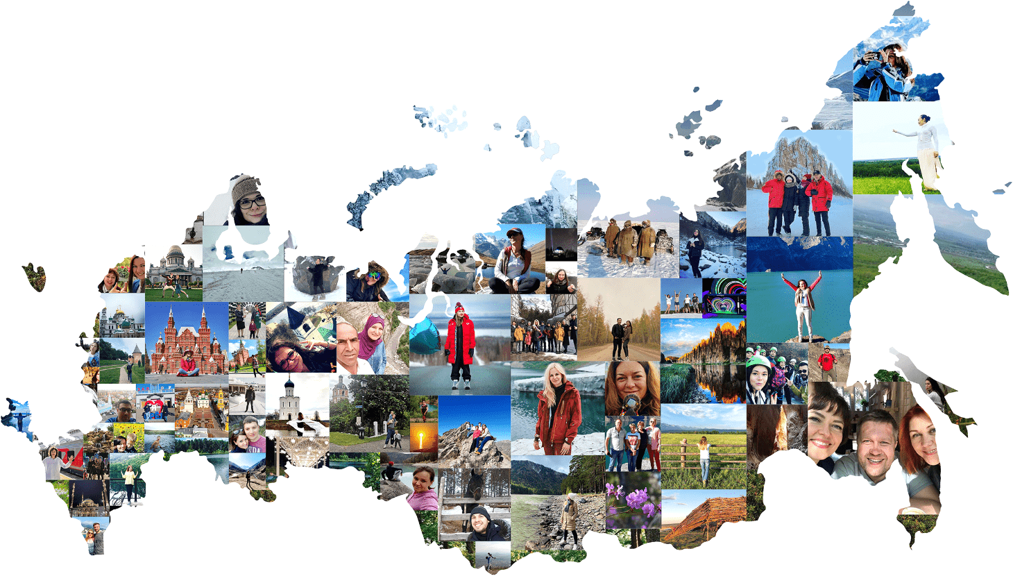 Селфи карта России